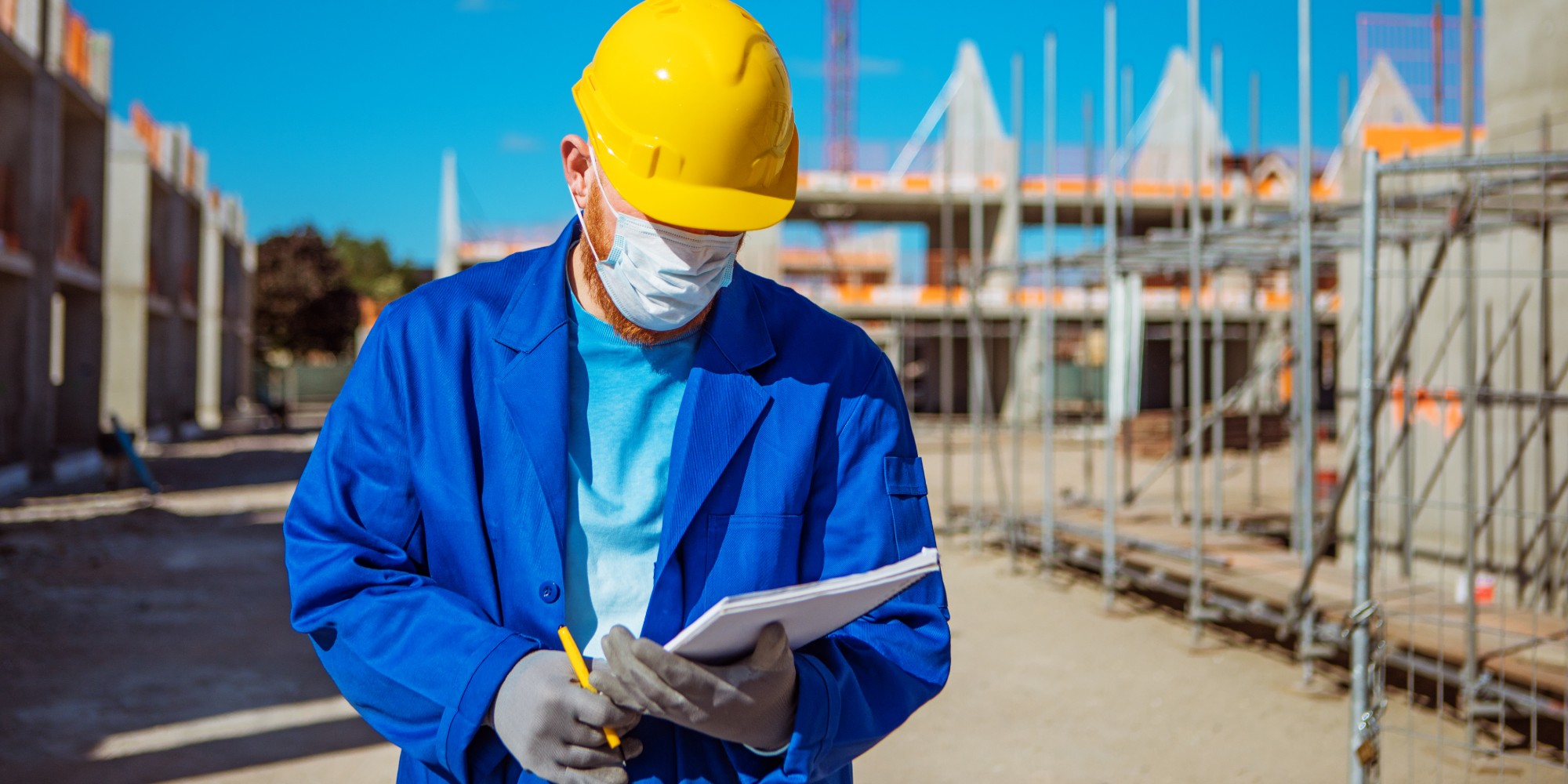 Construction Site COVID- 19 protocols Worker checks