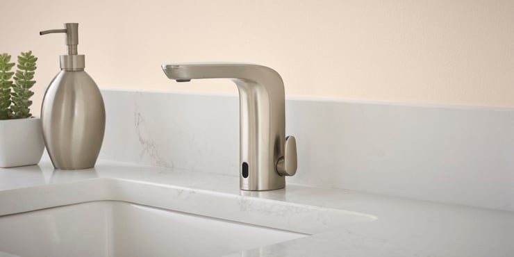 Touchless golden faucet/sink