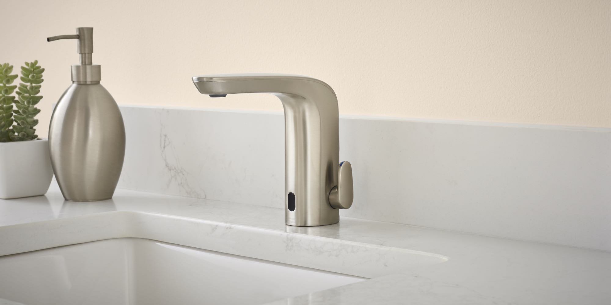 Touchless golden faucet/sink